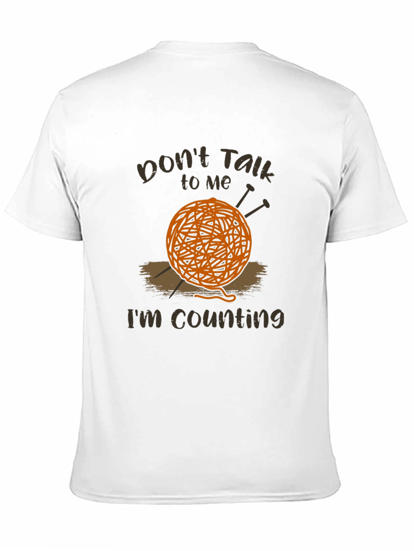 Knitting Humor T-Shirt - Dont Talk Im Counting!