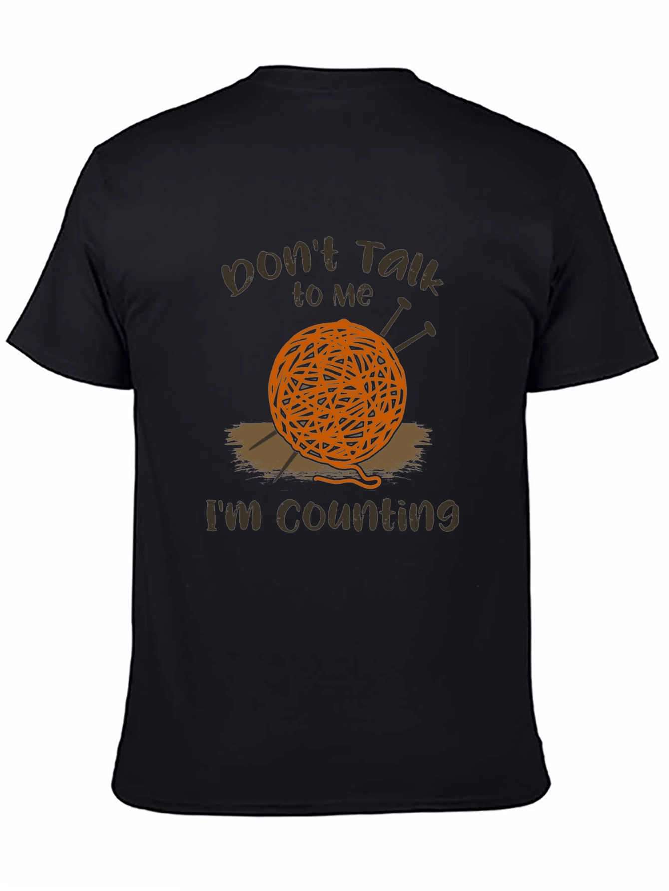 Knitting Humor T-Shirt - Dont Talk Im Counting!
