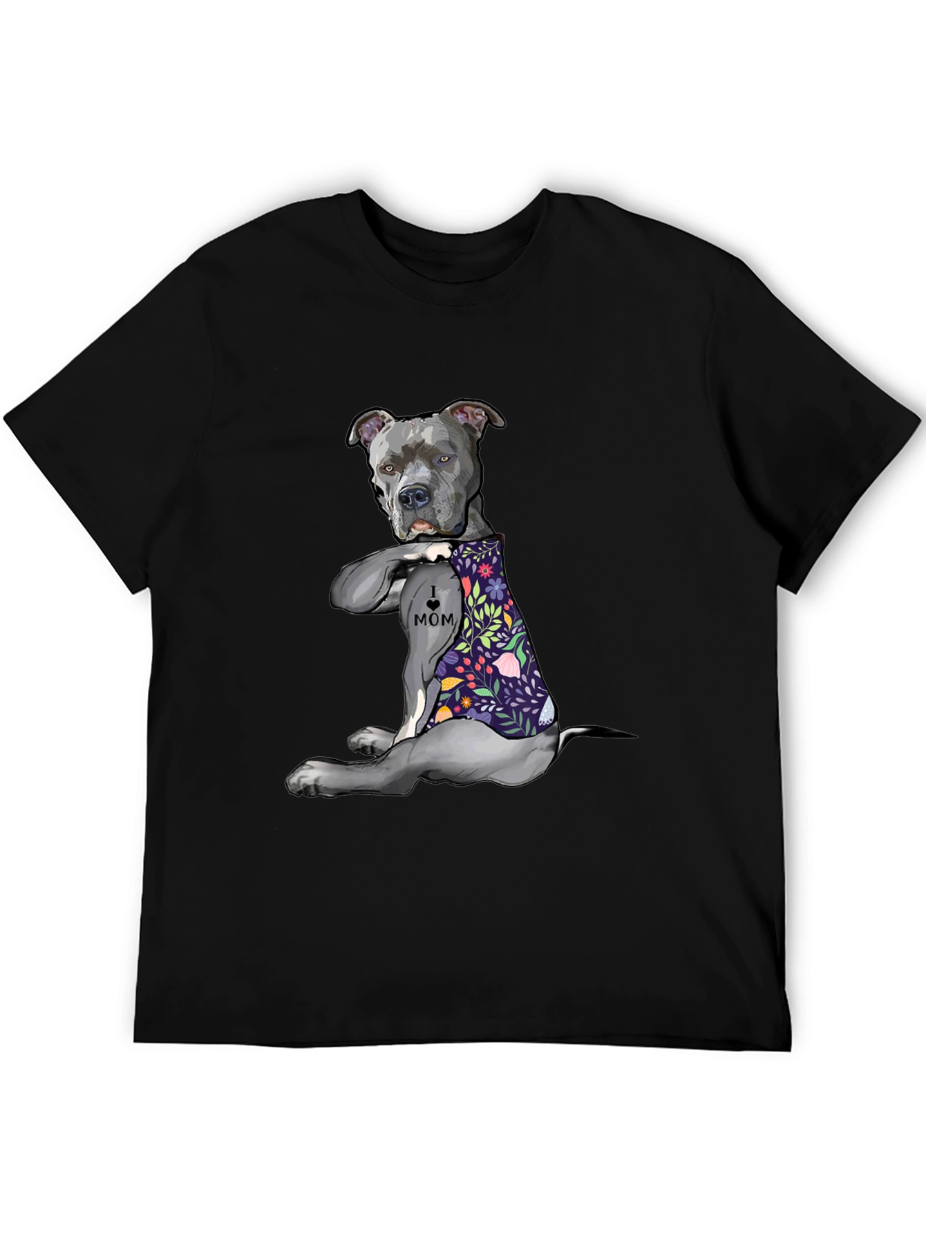 Pitbull Mom Graphic T-Shirt