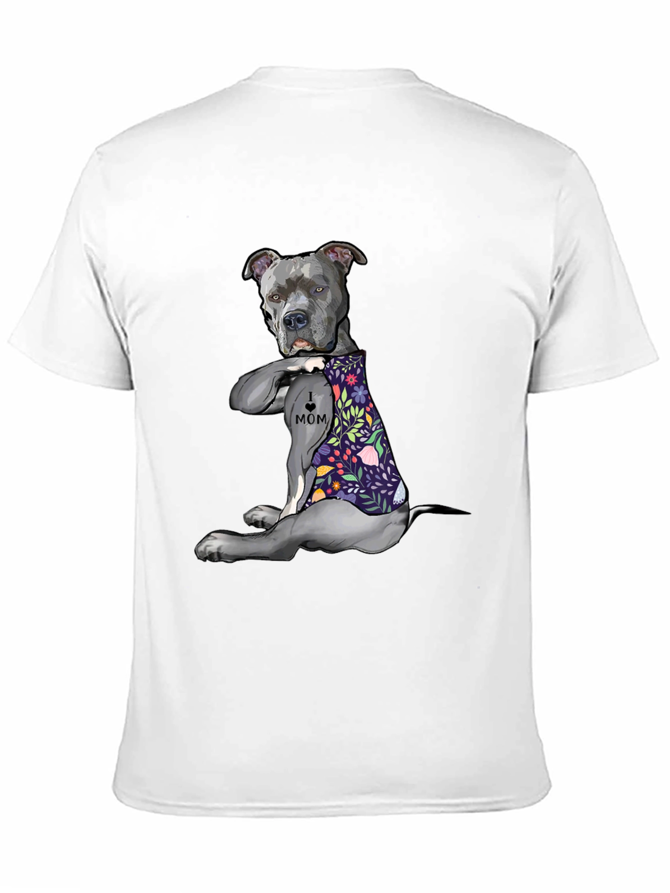 Pitbull Mom Graphic T-Shirt