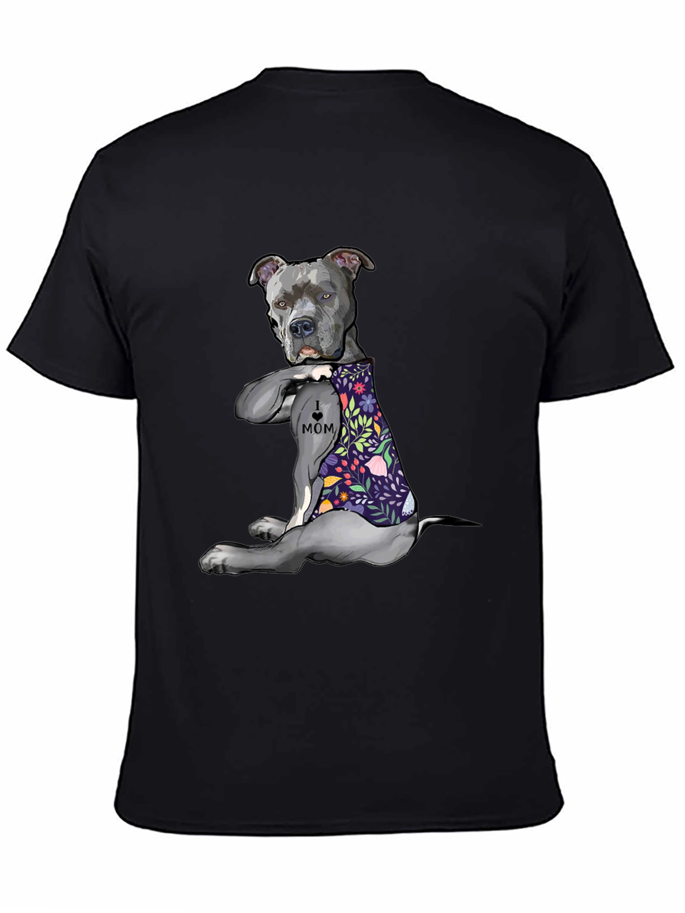 Pitbull Mom Graphic T-Shirt