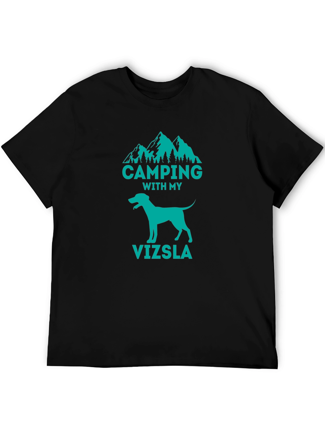 Camping With My Vizsla T-Shirt