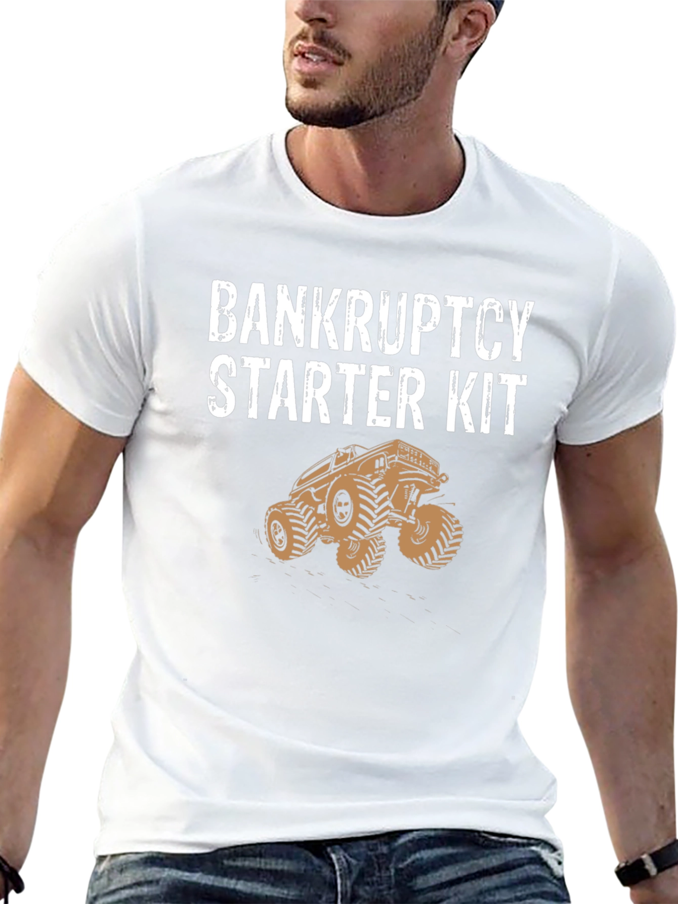 Bankruptcy Starter Kit Black Cotton Graphic Tee