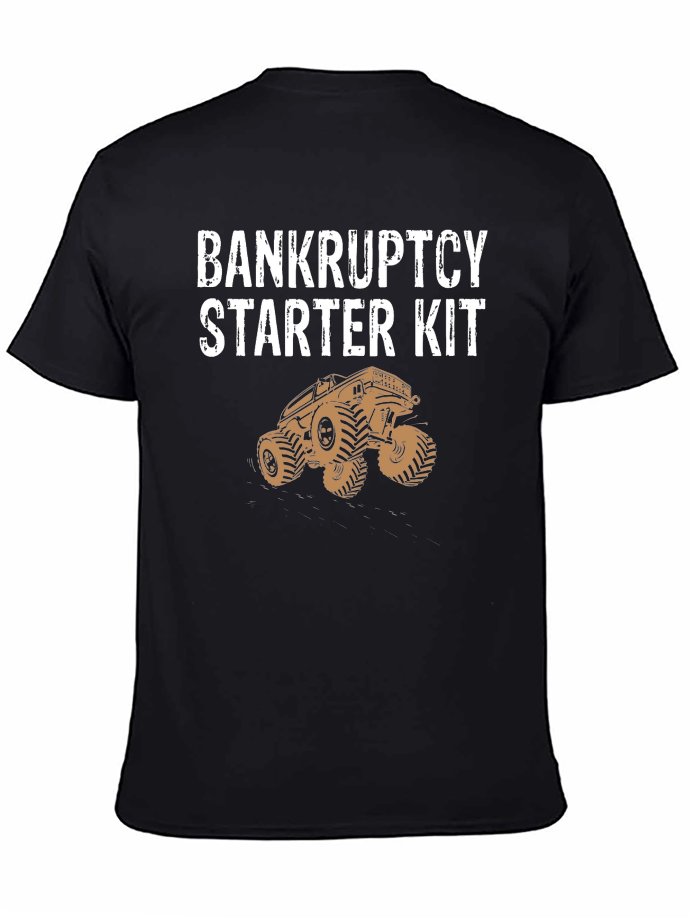 Bankruptcy Starter Kit Black Cotton Graphic Tee
