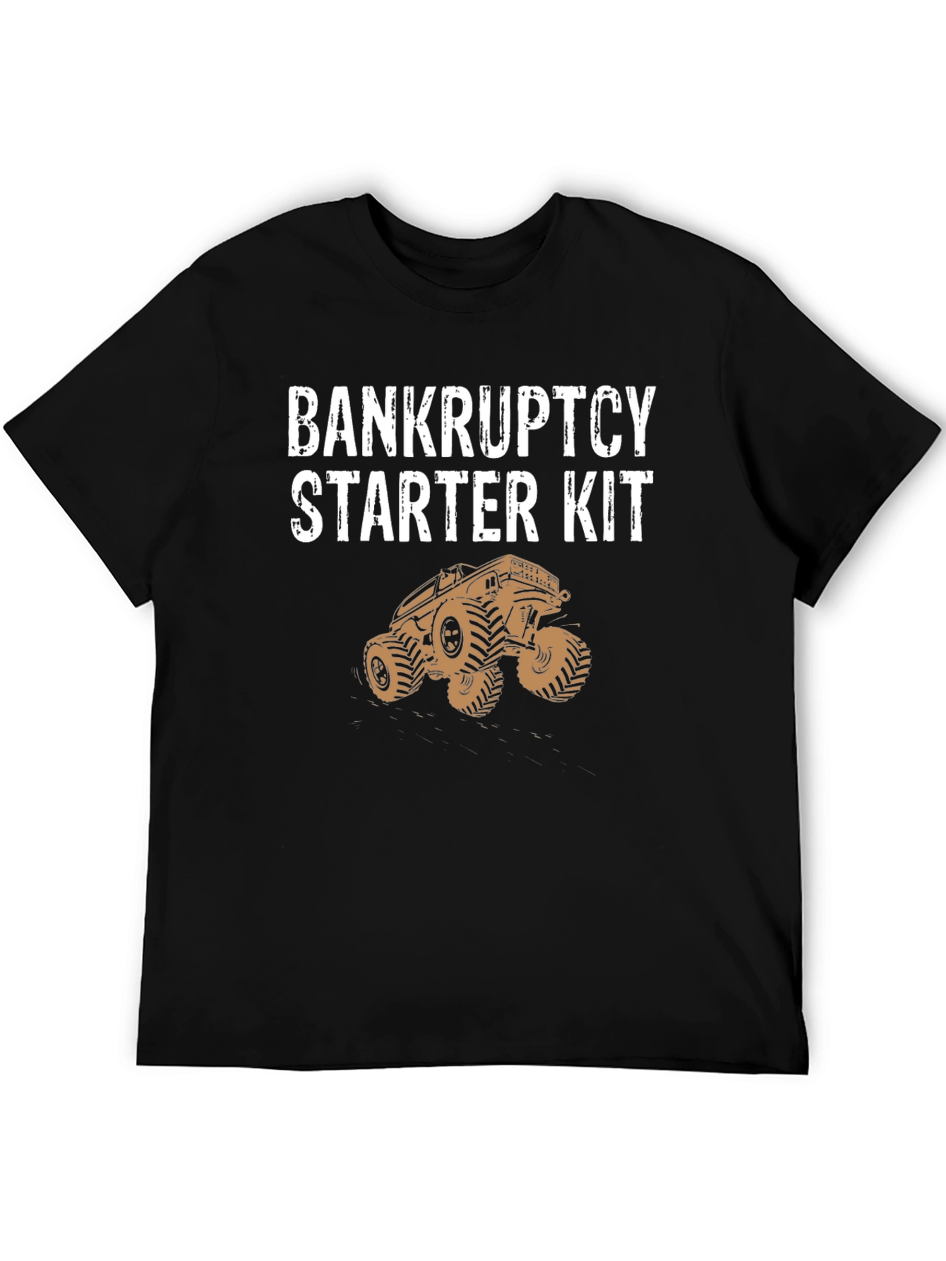 Bankruptcy Starter Kit Black Cotton Graphic Tee