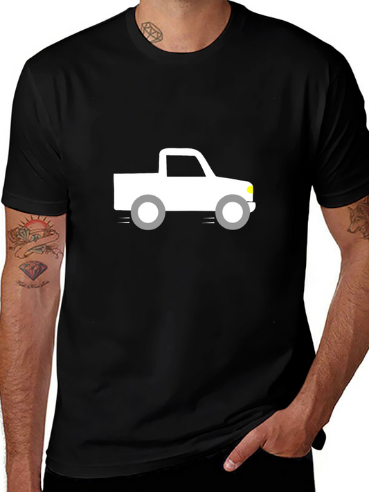 Truck Graphic Tee - Black Cotton Blend