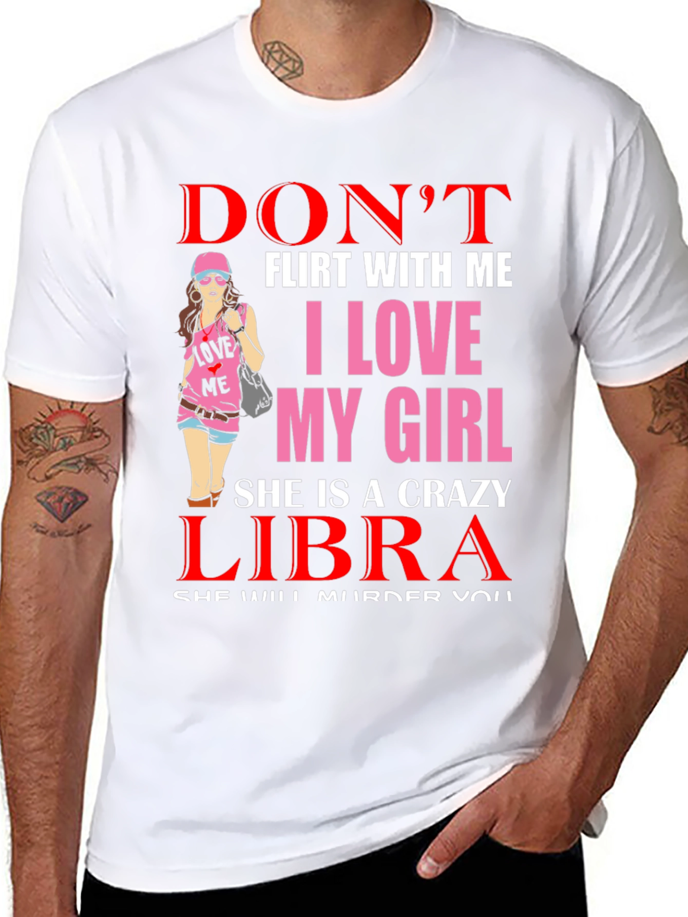 Dont Flirt Libra Girl T-Shirt