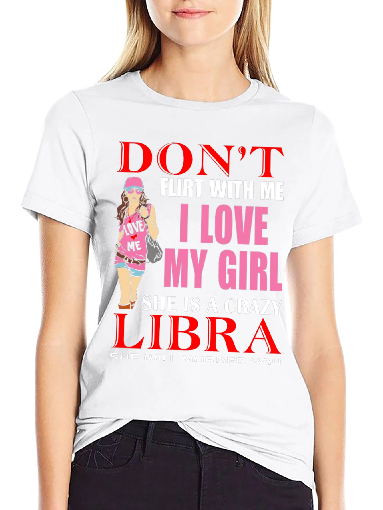 Dont Flirt Libra Girl T-Shirt