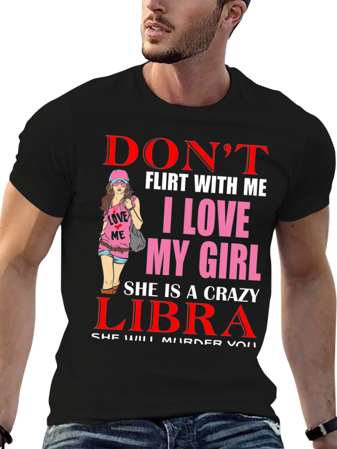 Dont Flirt Libra Girl T-Shirt