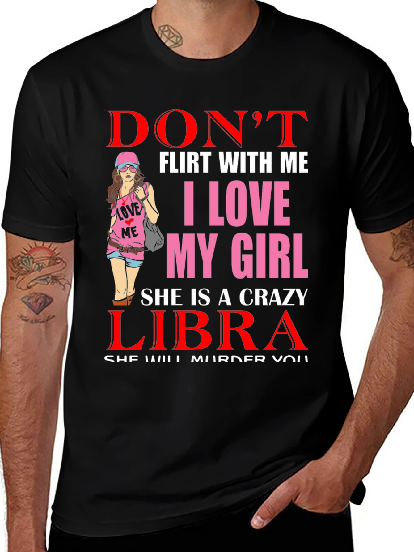 Dont Flirt Libra Girl T-Shirt