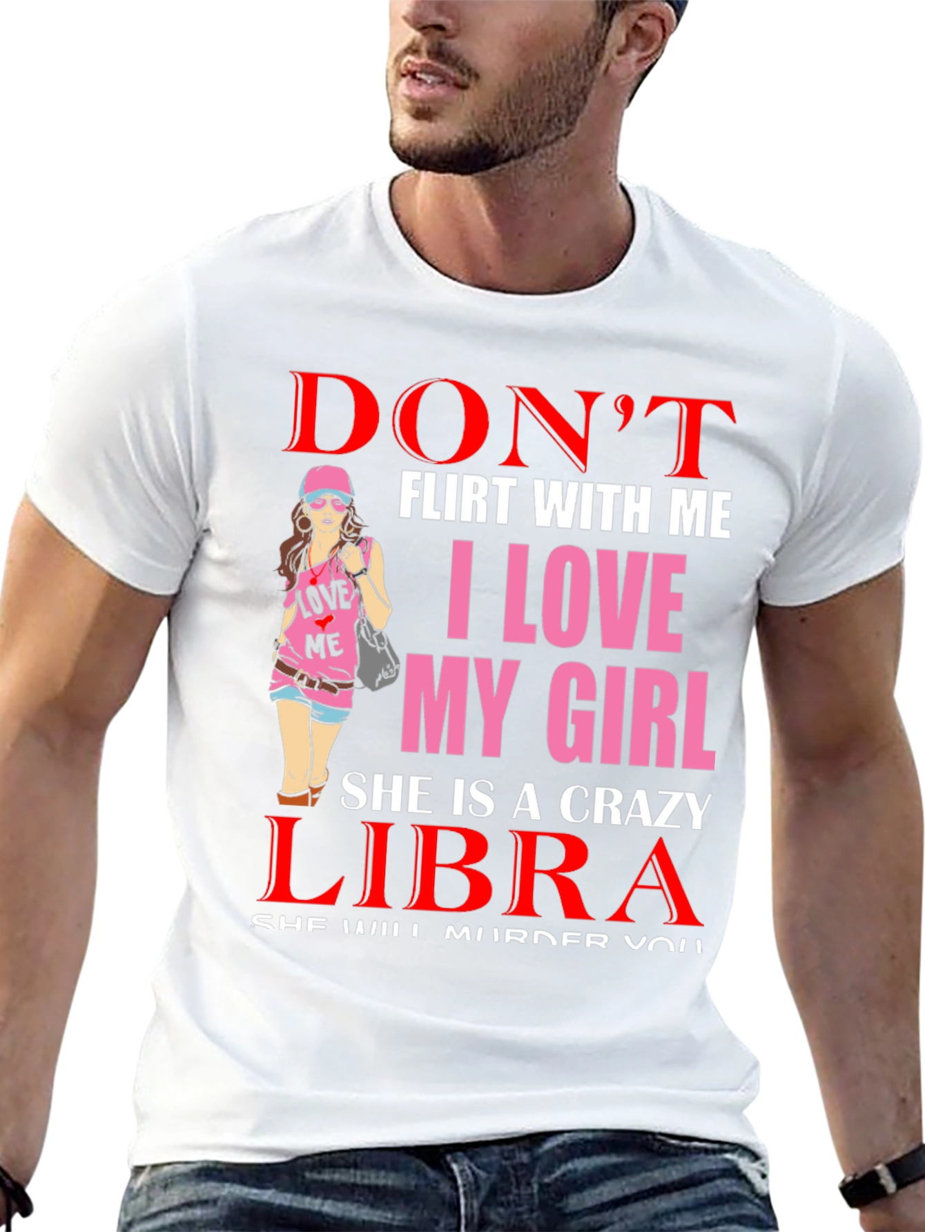 Dont Flirt Libra Girl T-Shirt