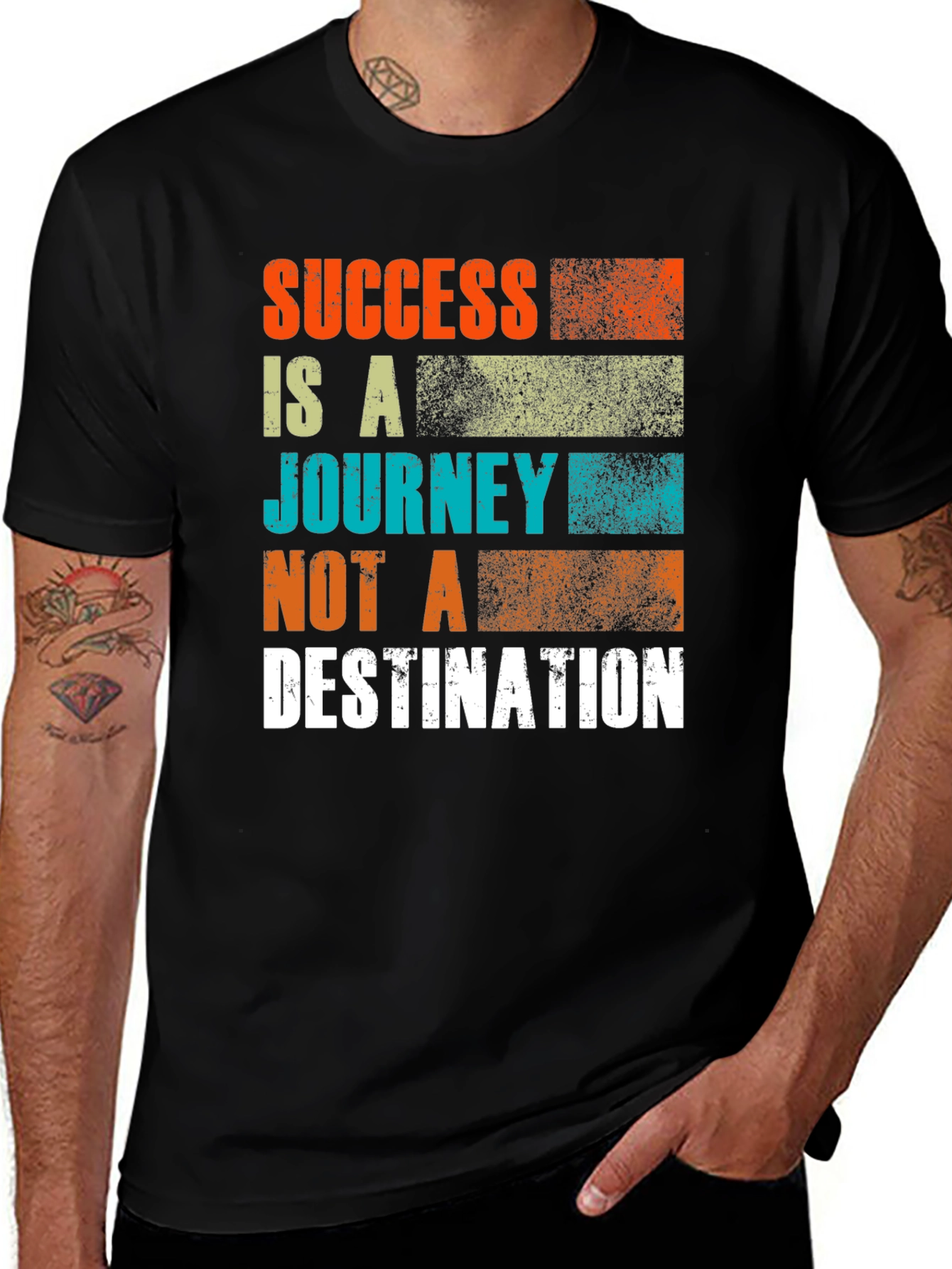 Success Journey Graphic T-Shirt - Inspiring Motivation Tee