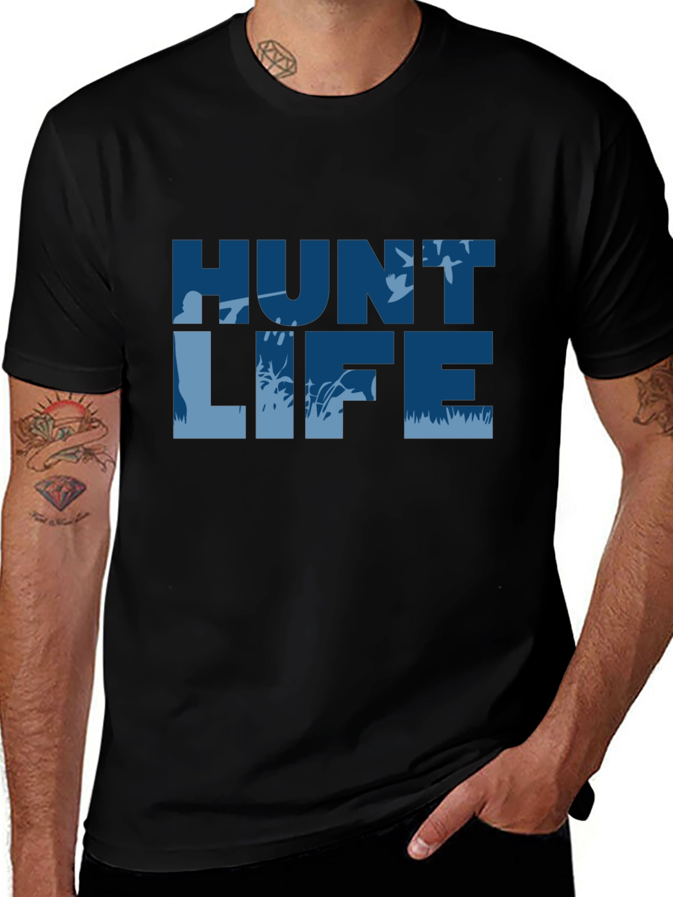 Hunt Life Black T-Shirt