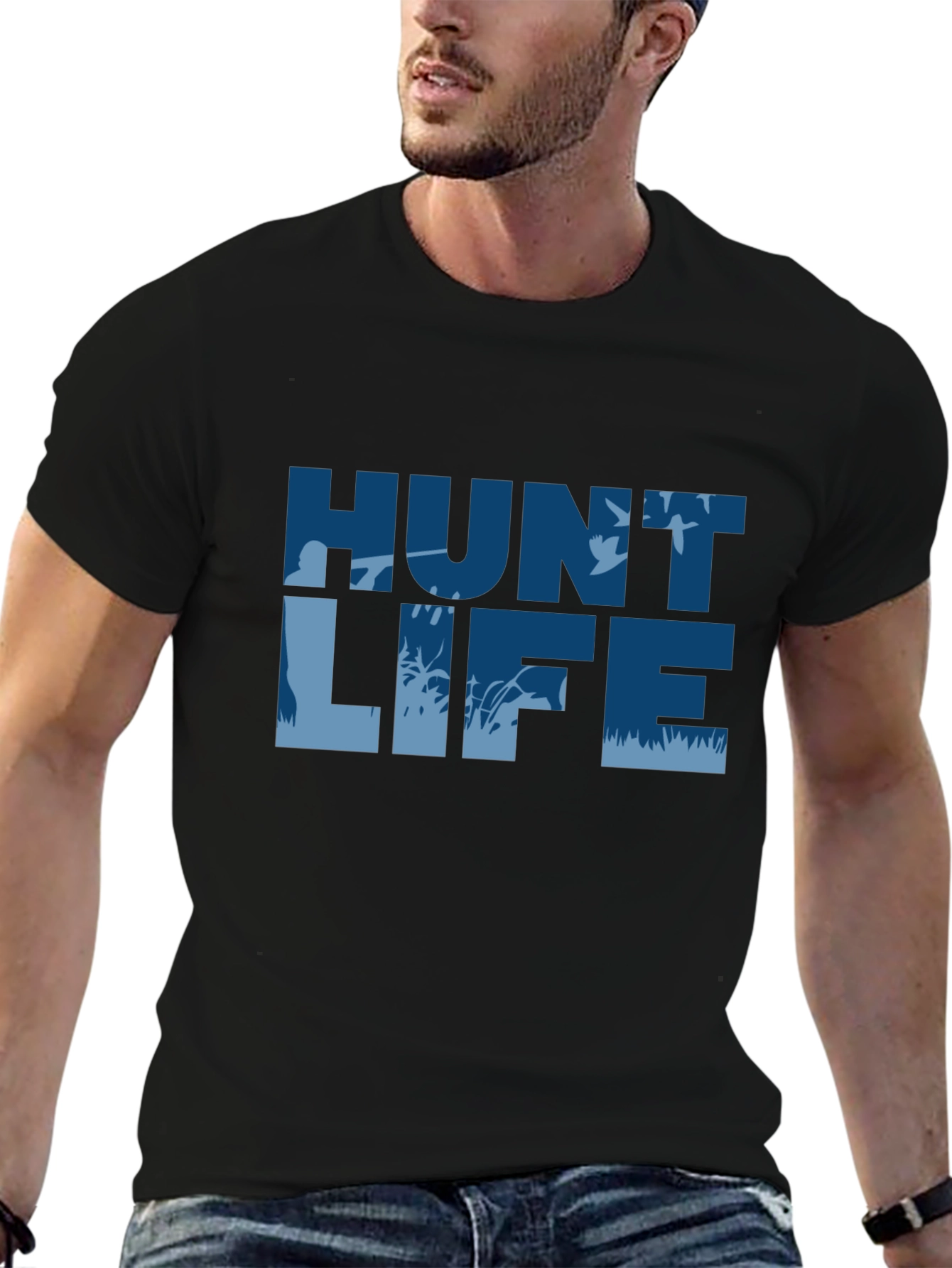 Hunt Life Black T-Shirt