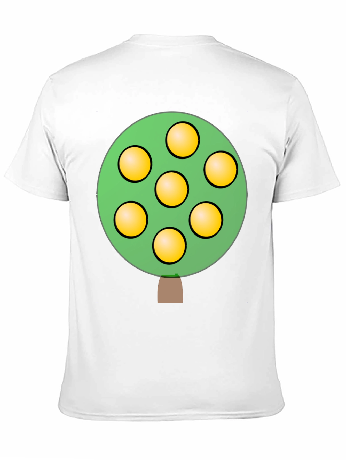 Cartoon Tree Black T-Shirt