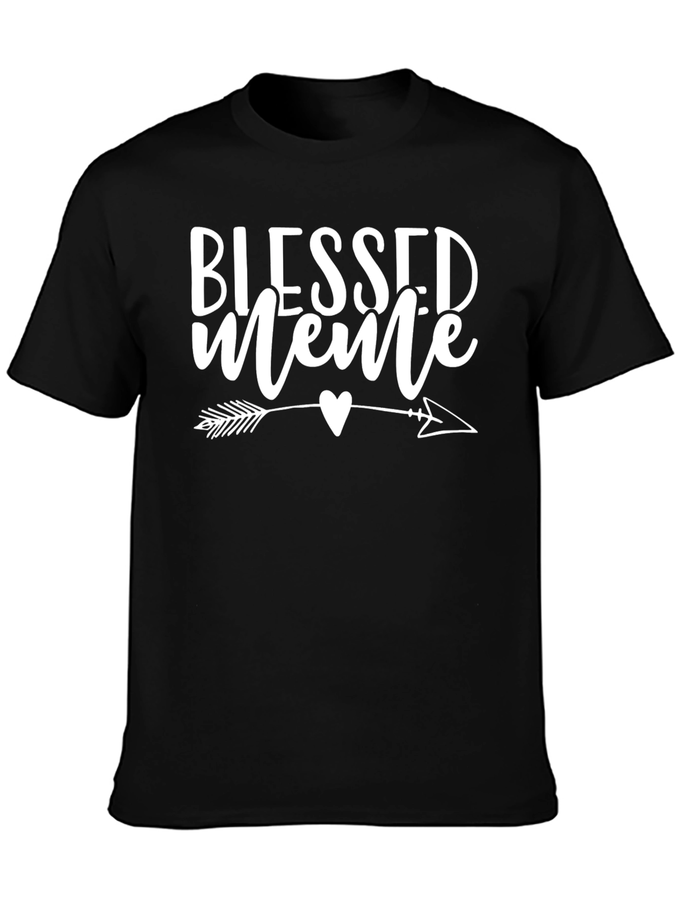 Blessed Meme Graphic T-Shirt - Black