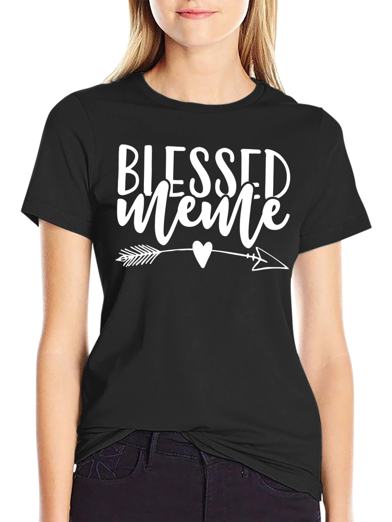 Blessed Meme Graphic T-Shirt - Black