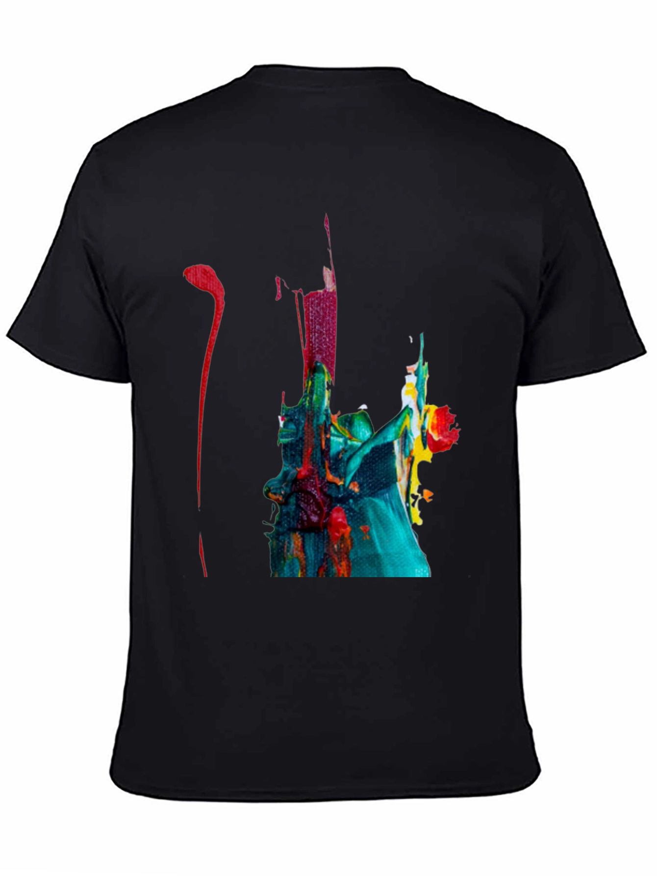 Abstract Art Black T-Shirt