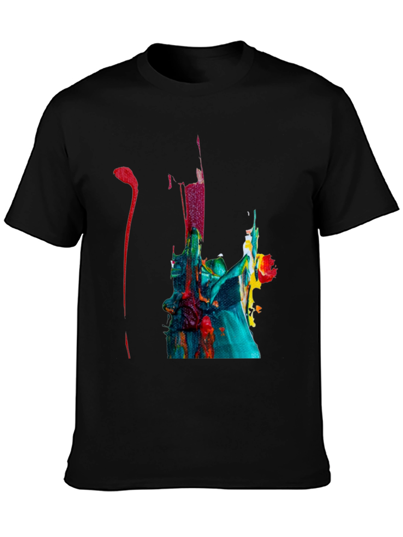 Abstract Art Black T-Shirt