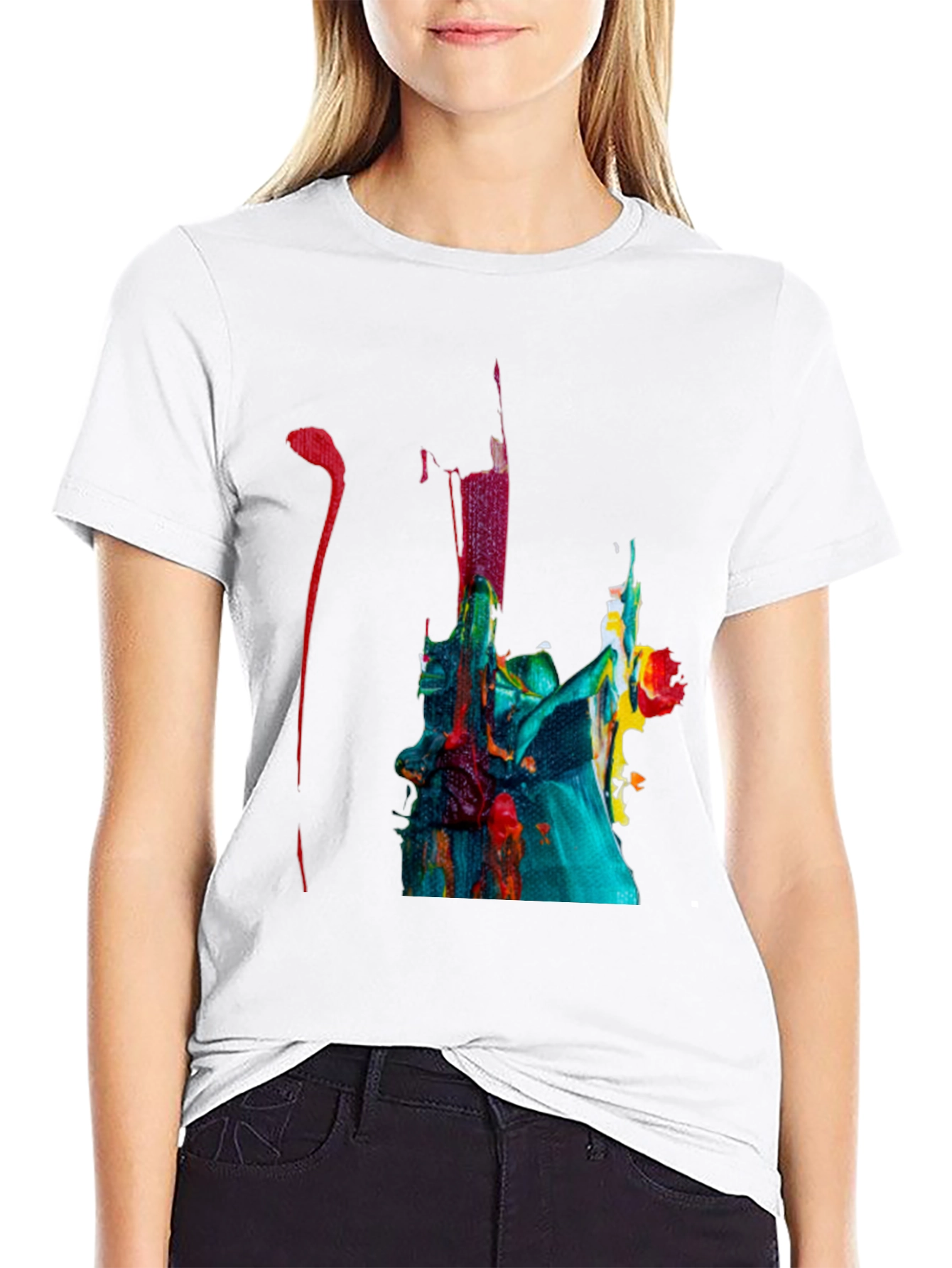 Abstract Art Black T-Shirt