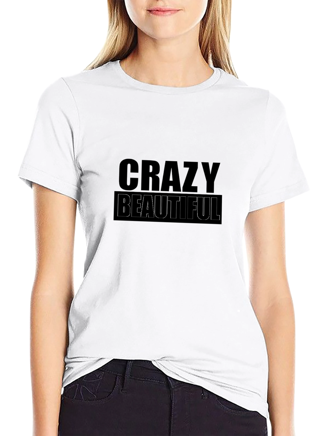 Crazy Beautiful Graphic Tee - Black