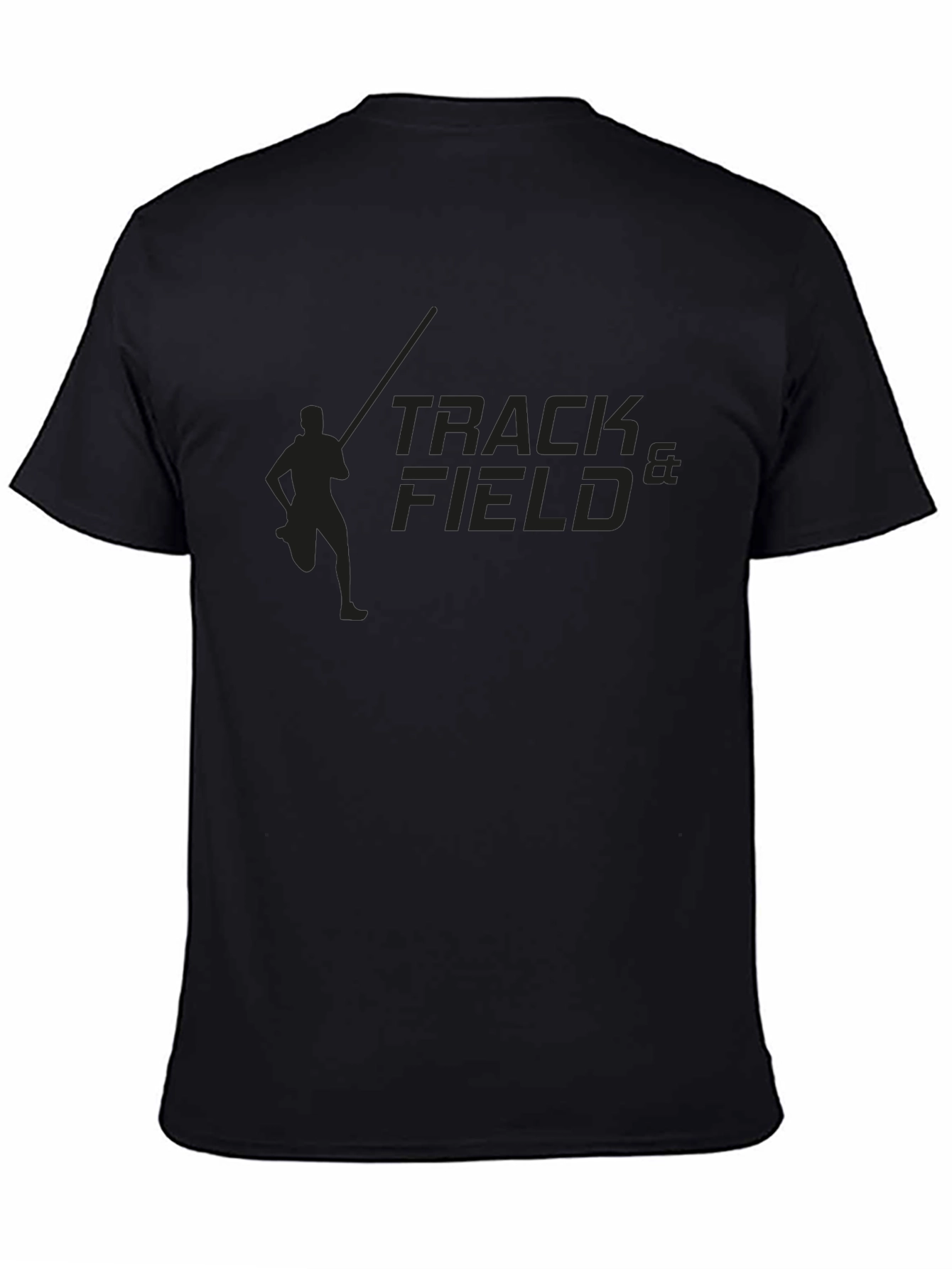 Track & Field Black Graphic Tee