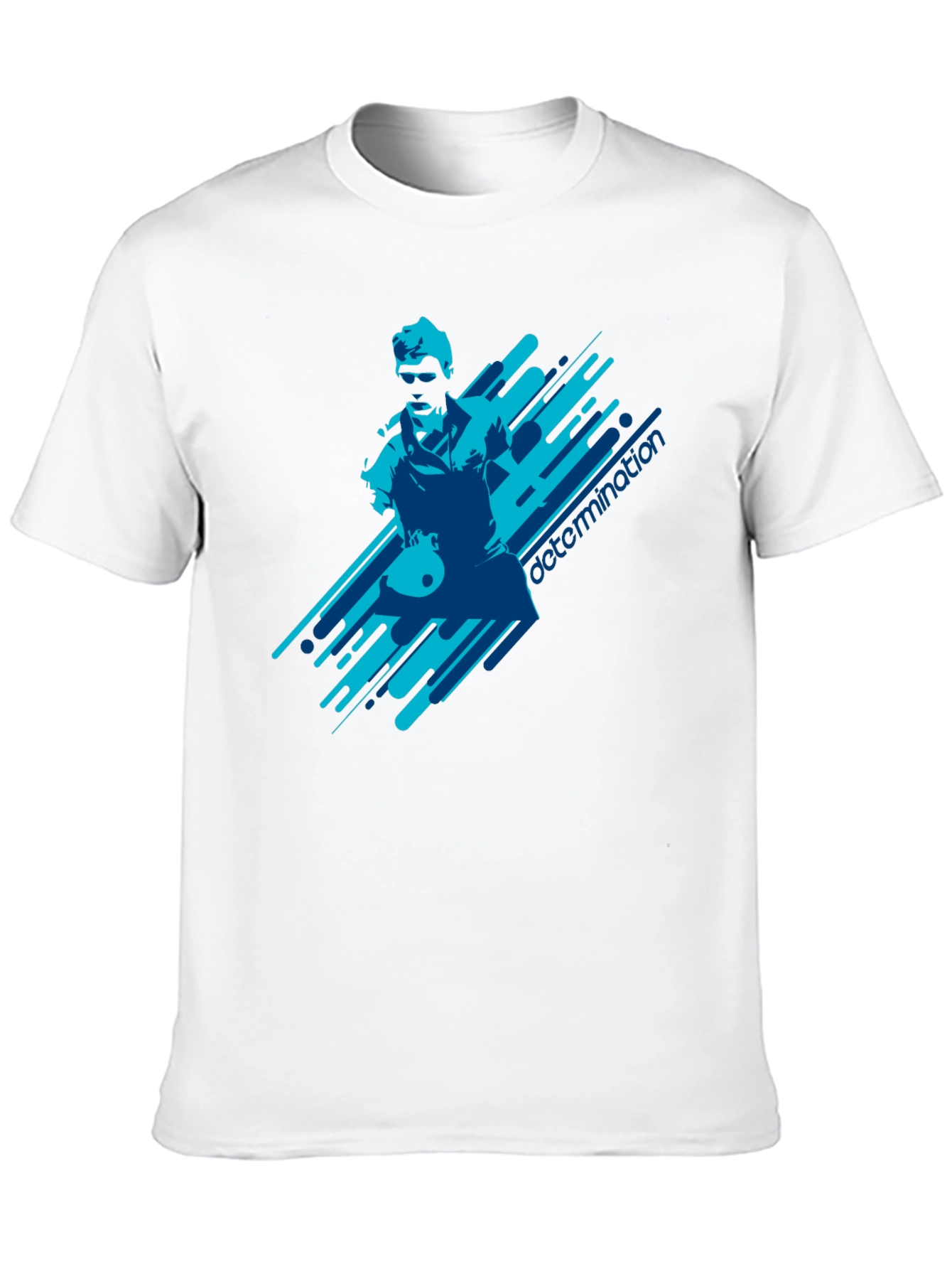 Determination Graphic Print Black T-Shirt
