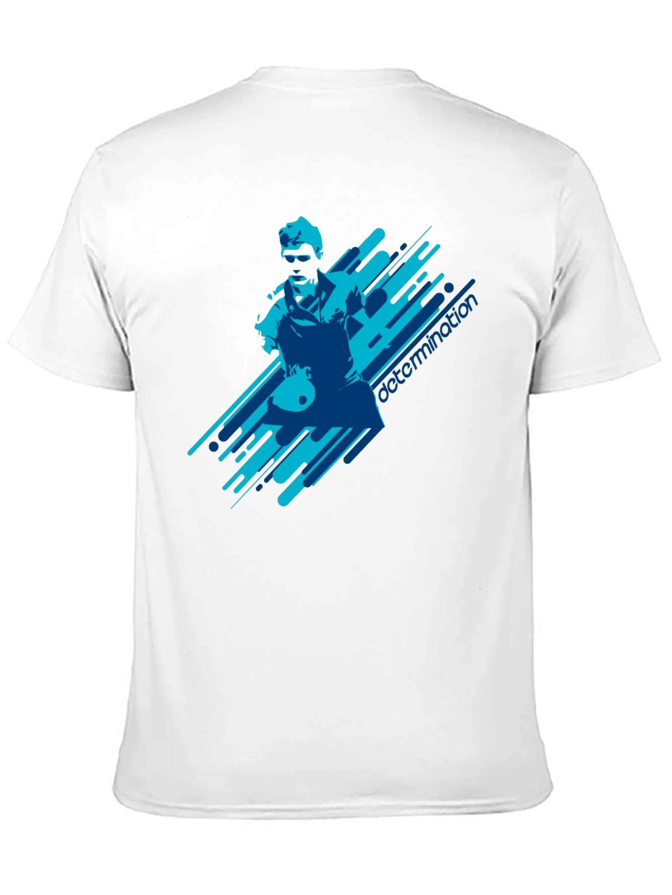 Determination Graphic Print Black T-Shirt