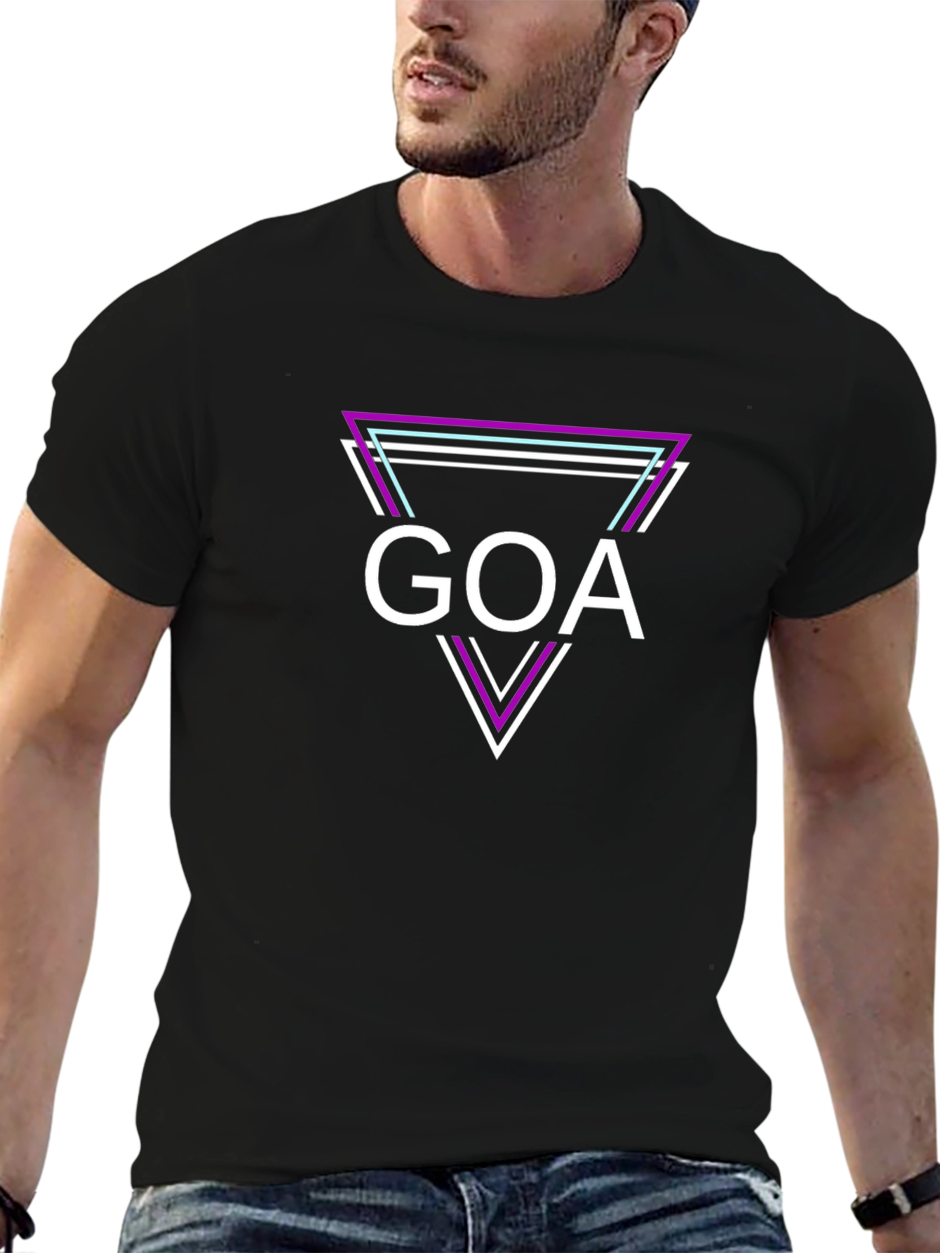 GOA Graphic Tee - Stylish Triangle Design