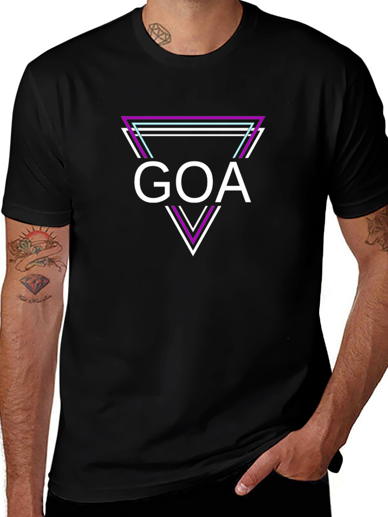 GOA Graphic Tee - Stylish Triangle Design