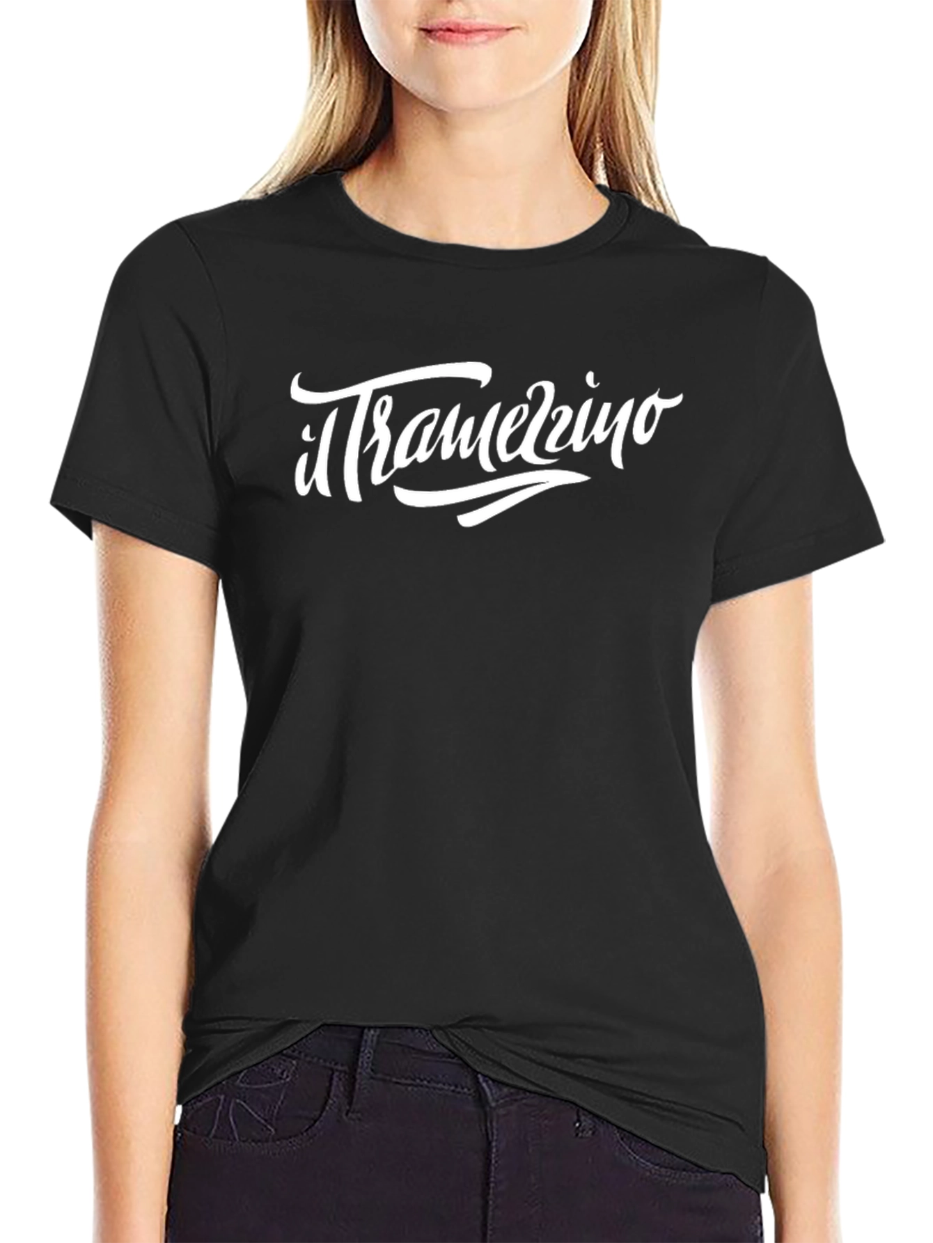 Il Tramerzzino Mens Black Graphic T-Shirt
