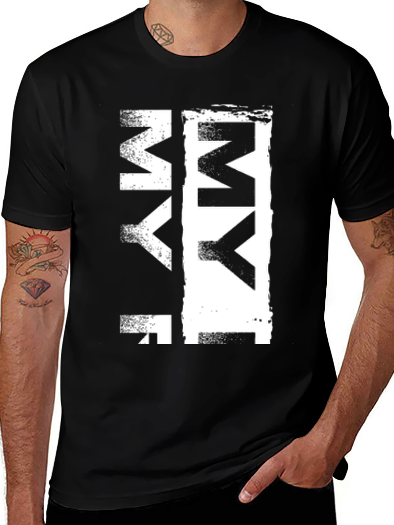 Cool Graphic Tee - MY Letter Print