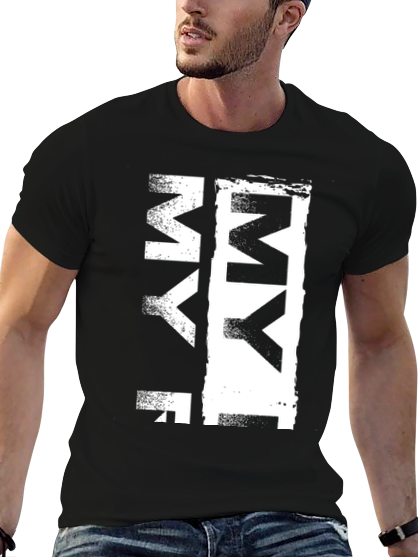 Cool Graphic Tee - MY Letter Print