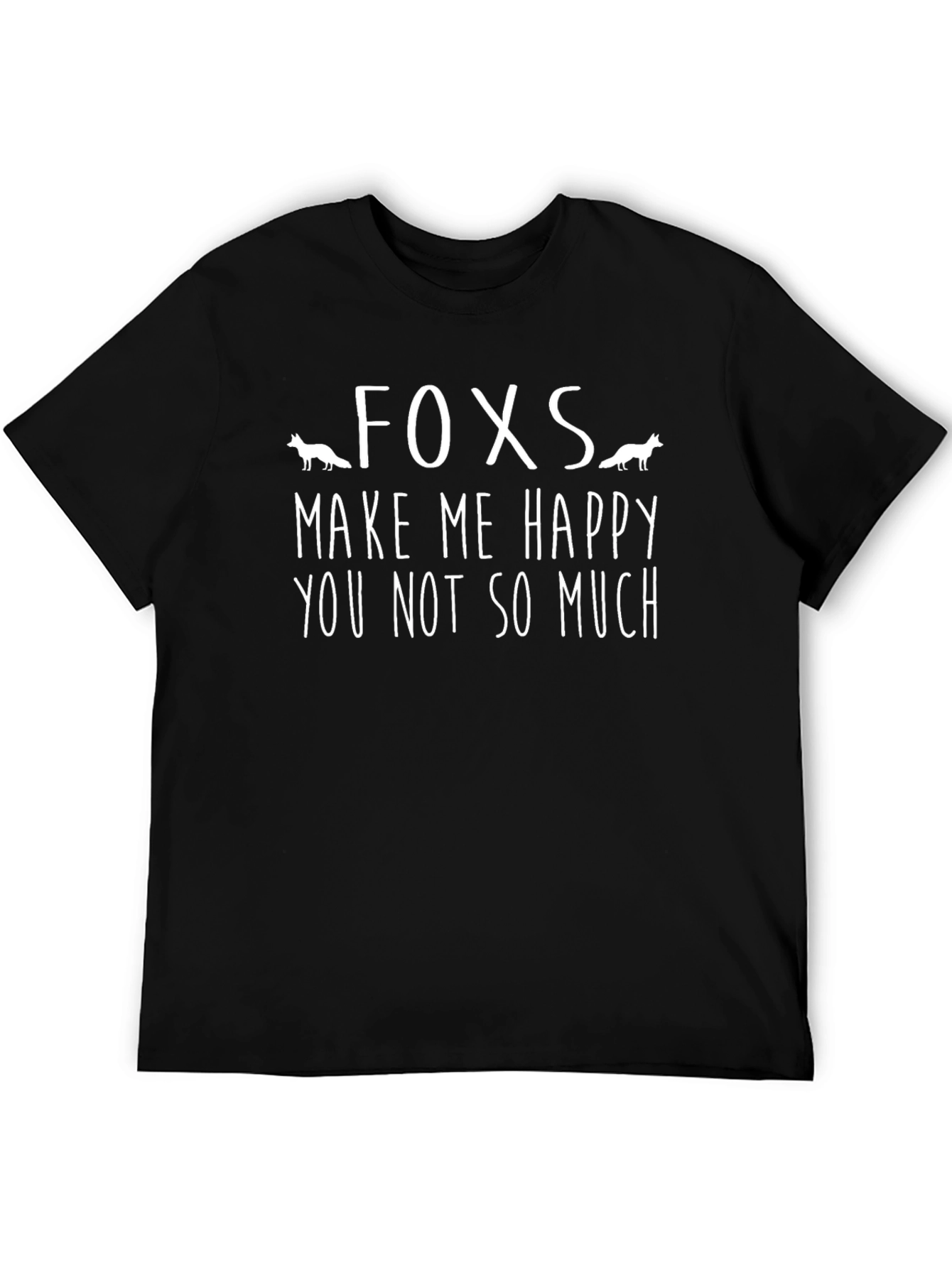 Foxes Make Me Happy Graphic T-Shirt