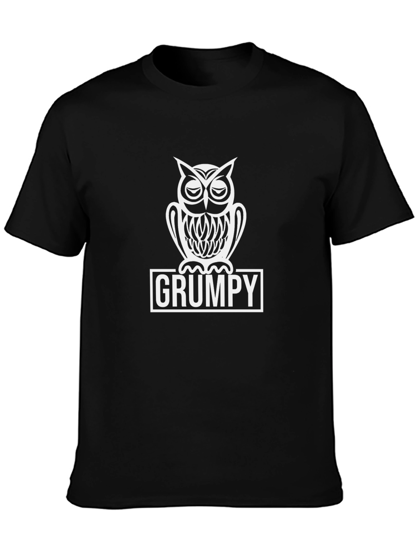 Grumpy Owl T-Shirt - Funny Graphic Tee