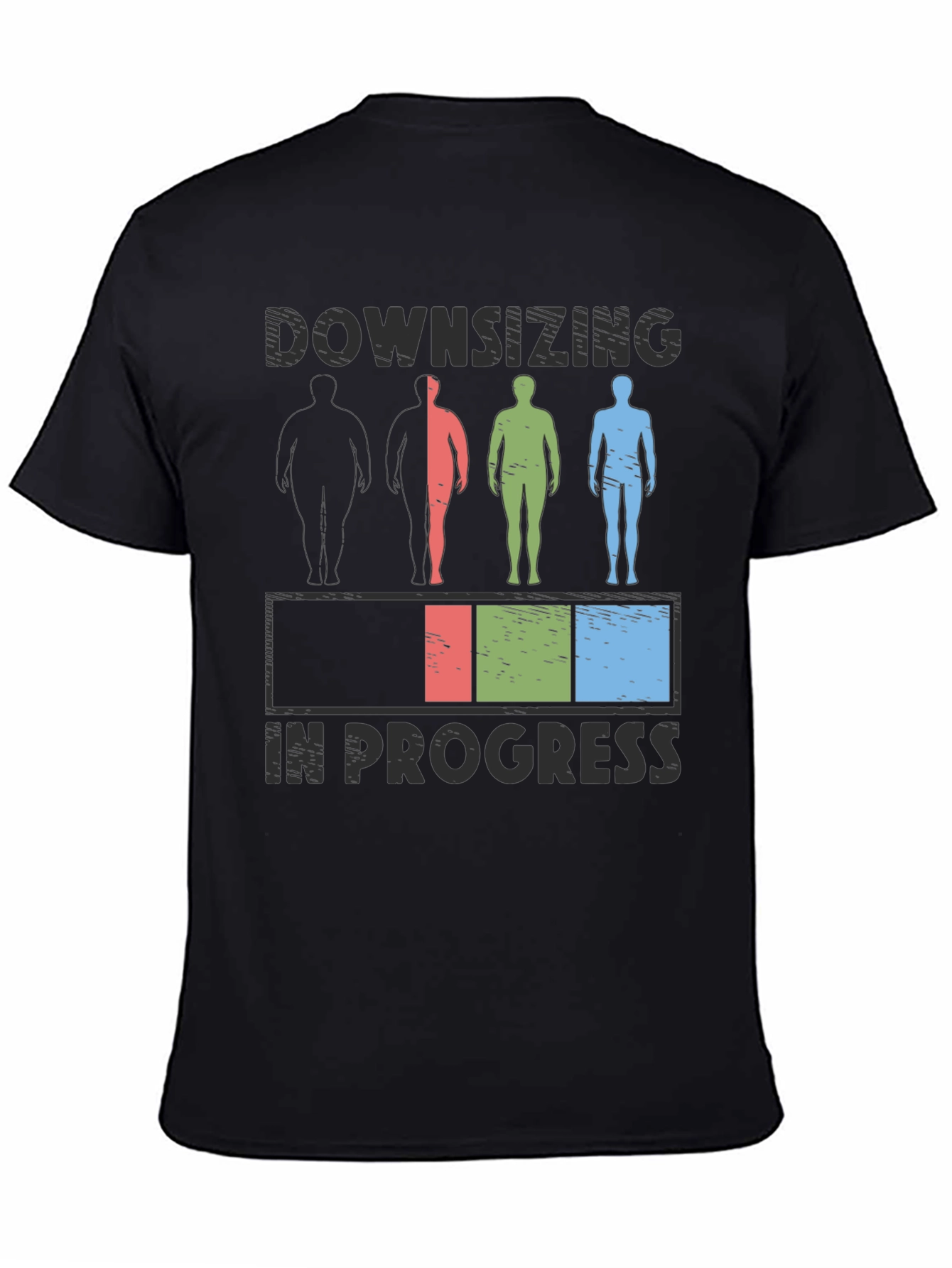 Downsizing In Progress T-Shirt - Weight Loss Humor