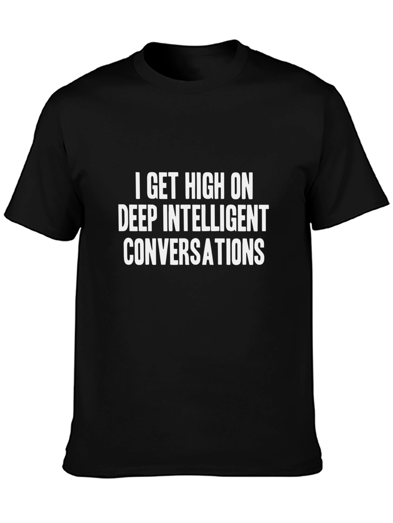 Deep Conversation T-Shirt - Unisex Black Tee