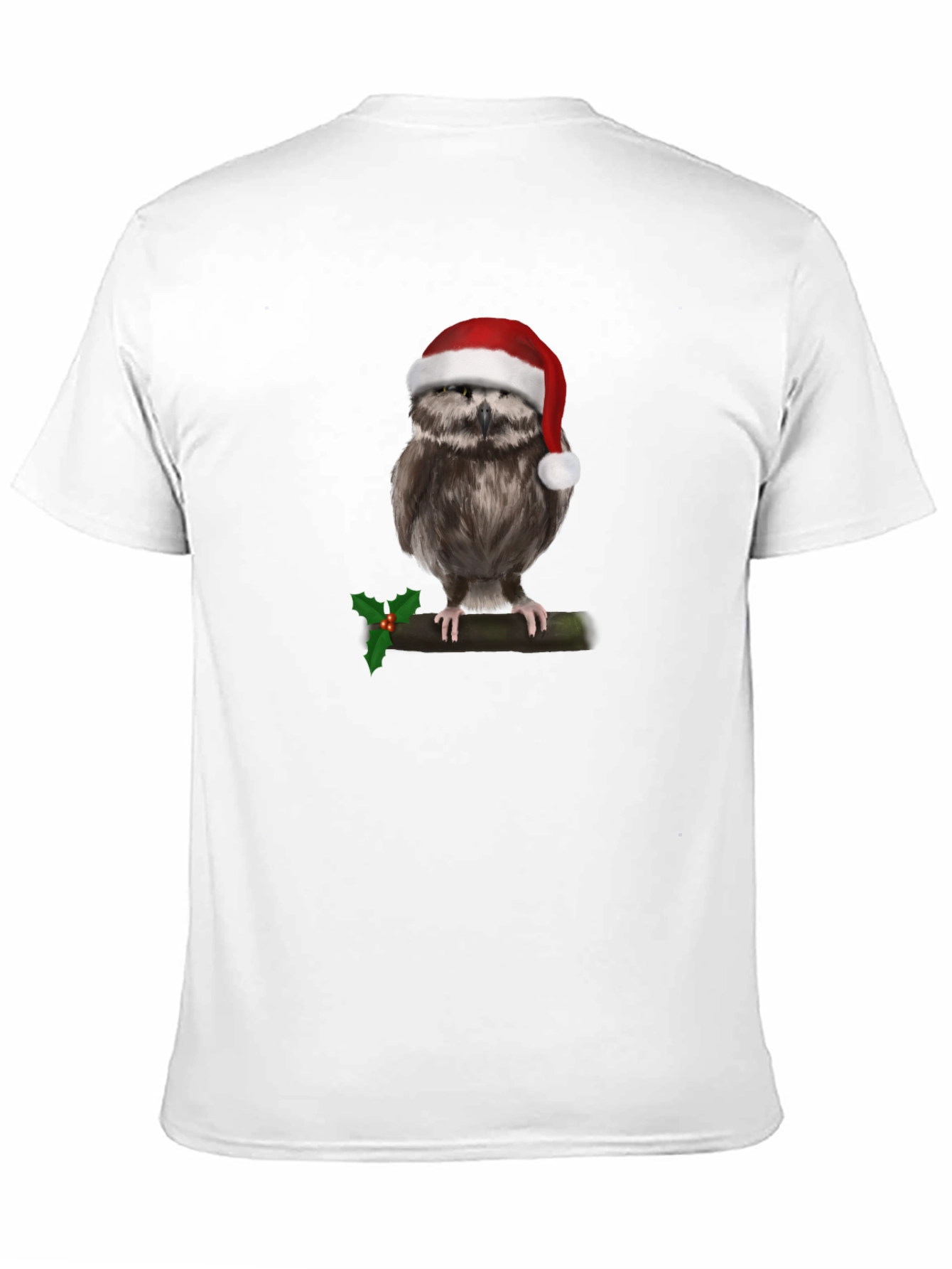 Festive Owl T-Shirt - Holiday Style