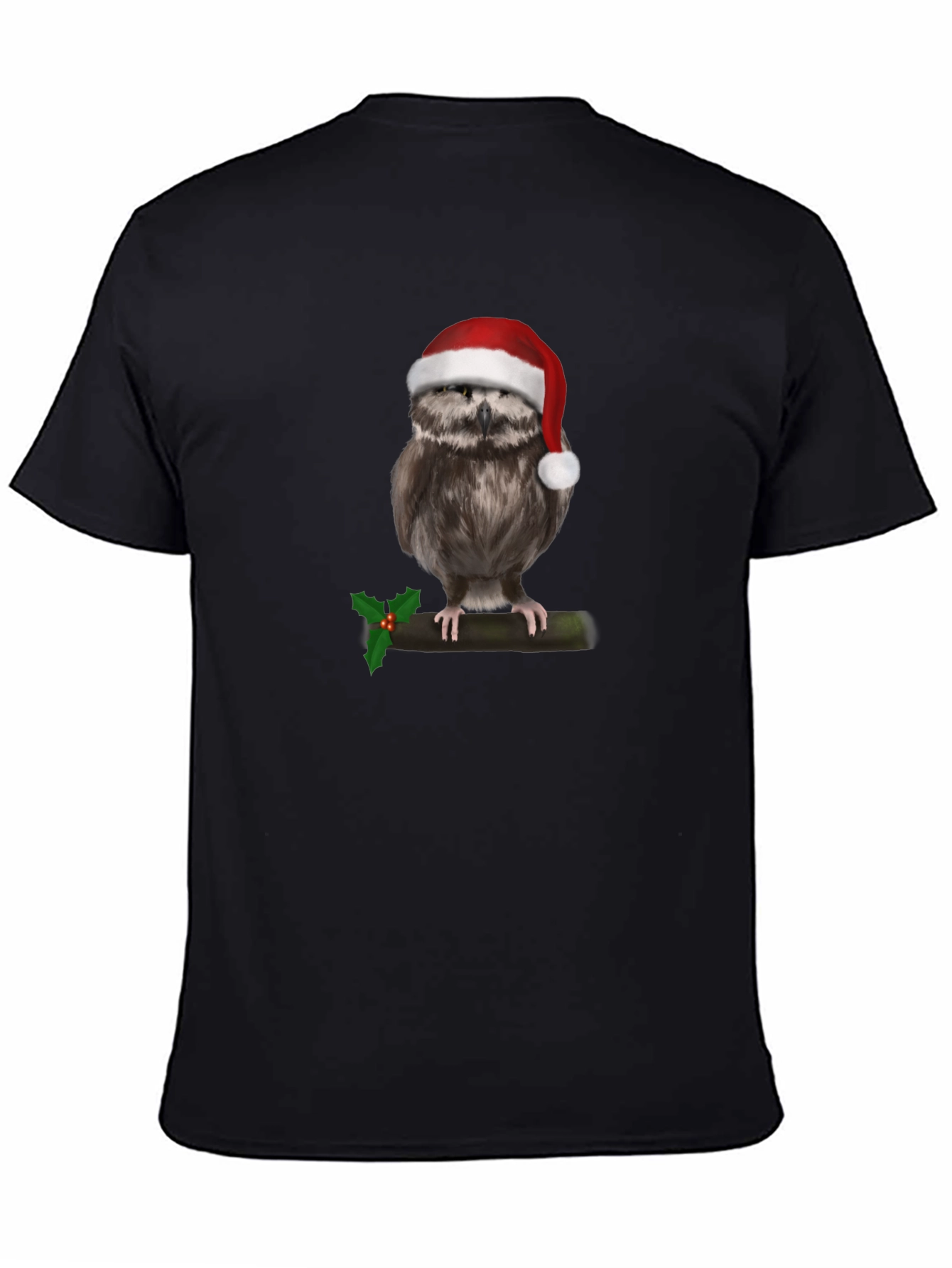 Festive Owl T-Shirt - Holiday Style