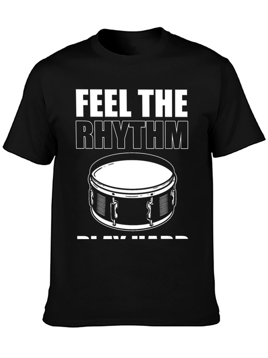 Feel the Rhythm Drummer Graphic Tee