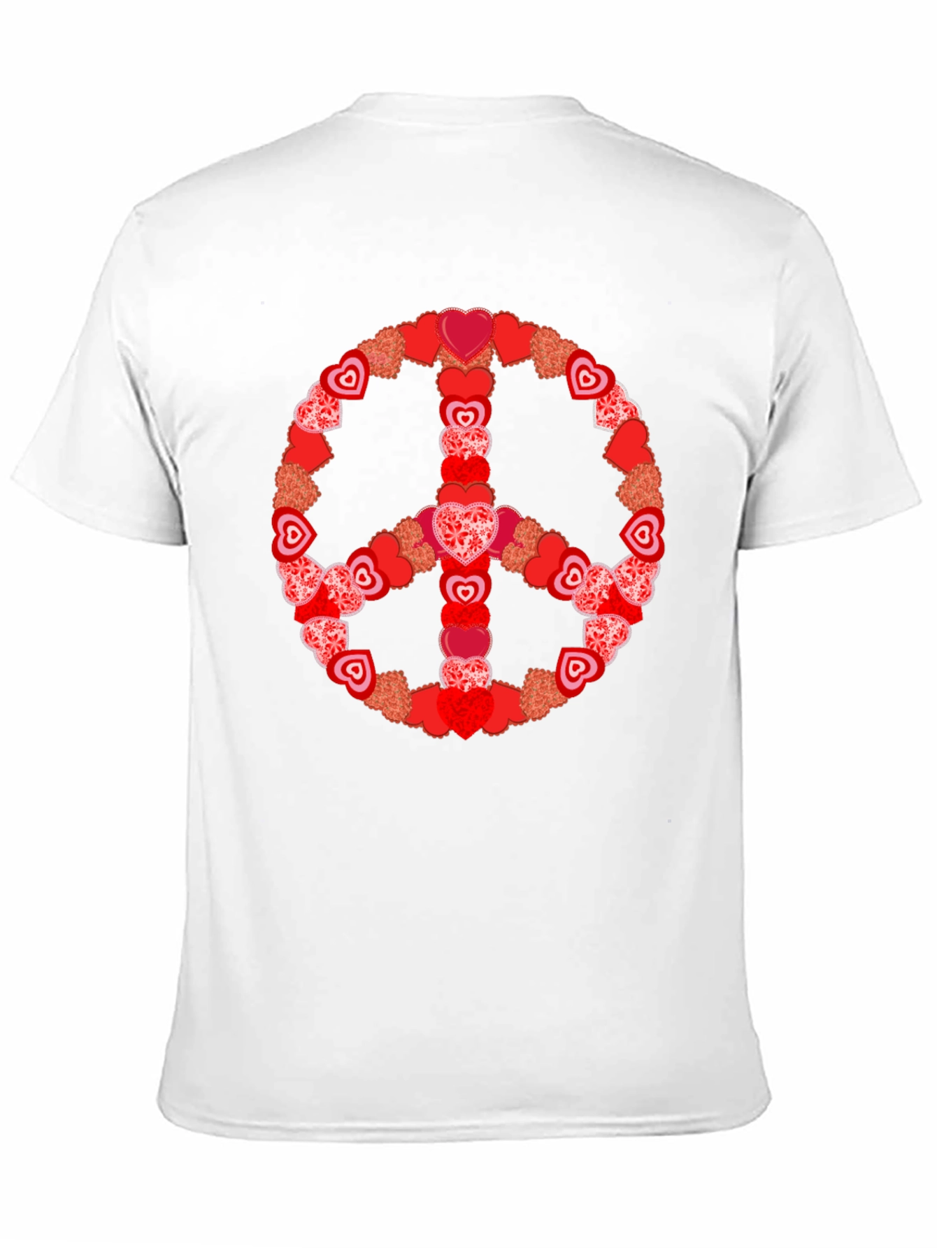 Heart Peace Sign Graphic Tee - Valentines Day Gift
