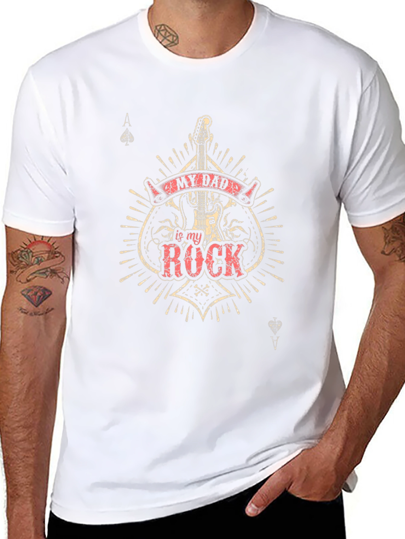 My Dad is My Rock T-Shirt Fathers Day Gift