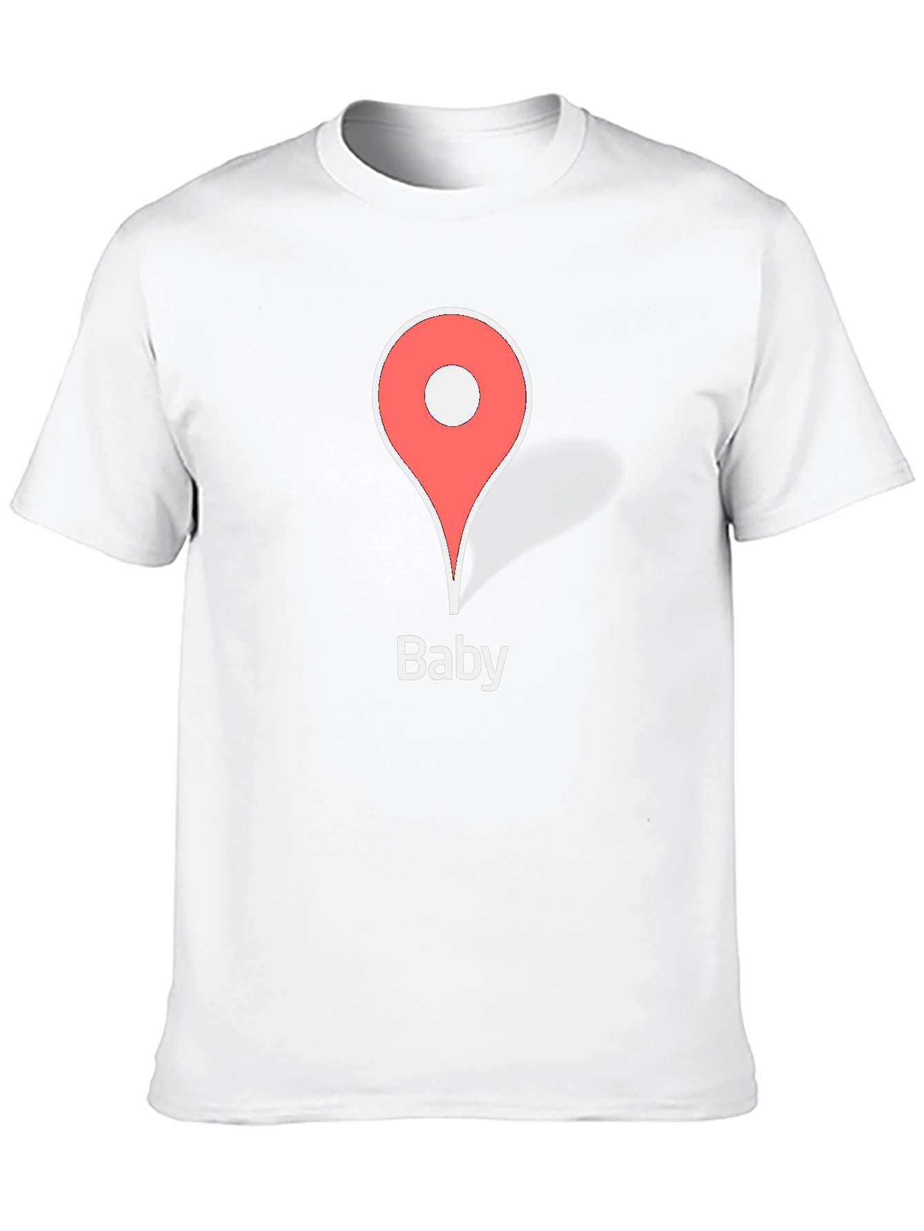 Baby Location Pin Black T-Shirt