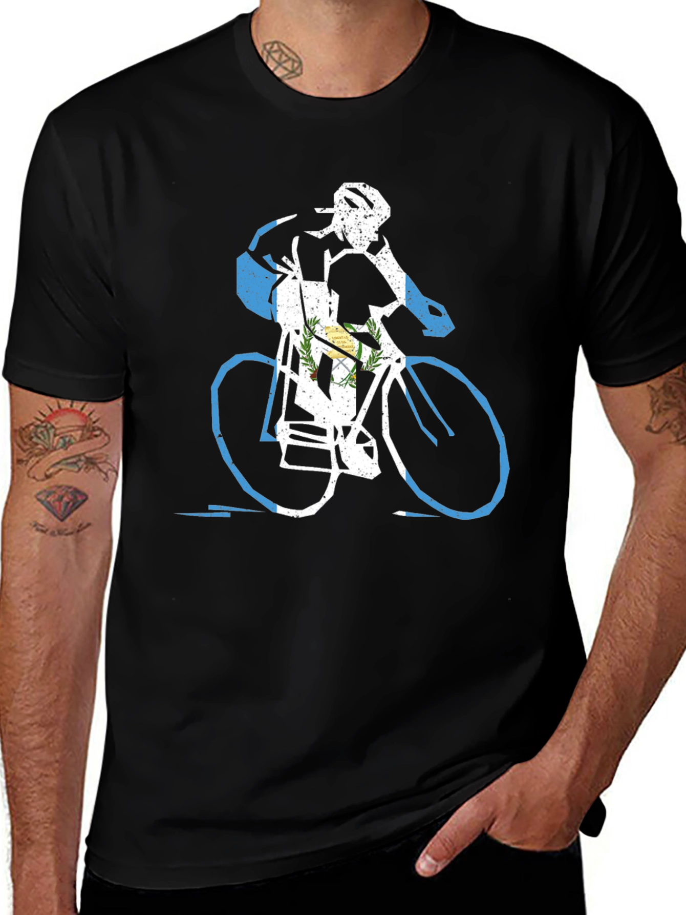 Guatemala Flag Cycling T-Shirt
