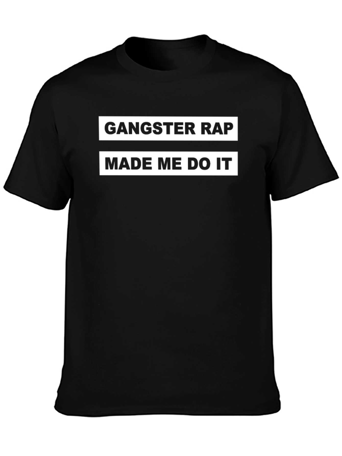 Gangster Rap Made Me Do It Graphic Tee