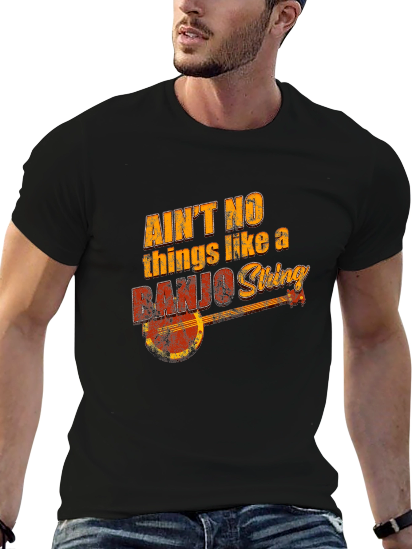 Aint No Things Like A Banjo String Graphic T-Shirt