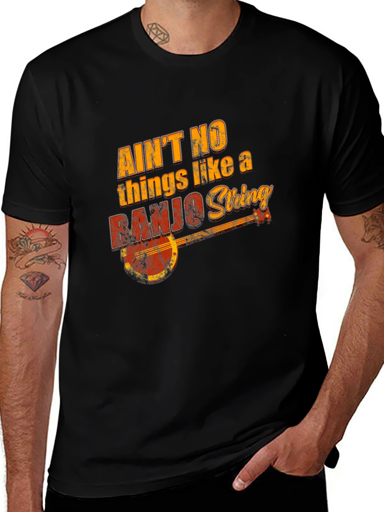 Aint No Things Like A Banjo String Graphic T-Shirt