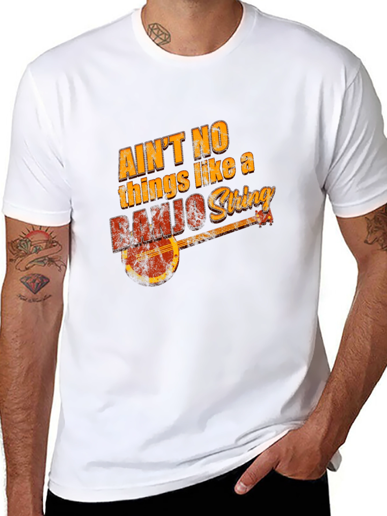 Aint No Things Like A Banjo String Graphic T-Shirt