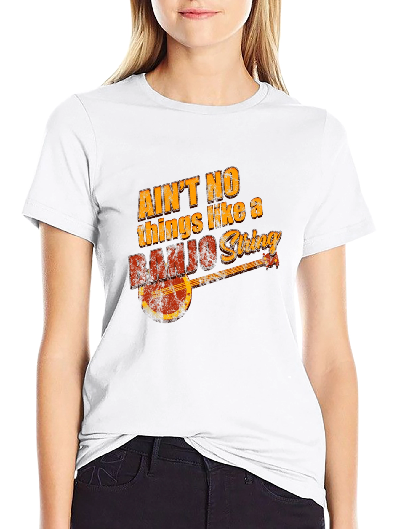 Aint No Things Like A Banjo String Graphic T-Shirt