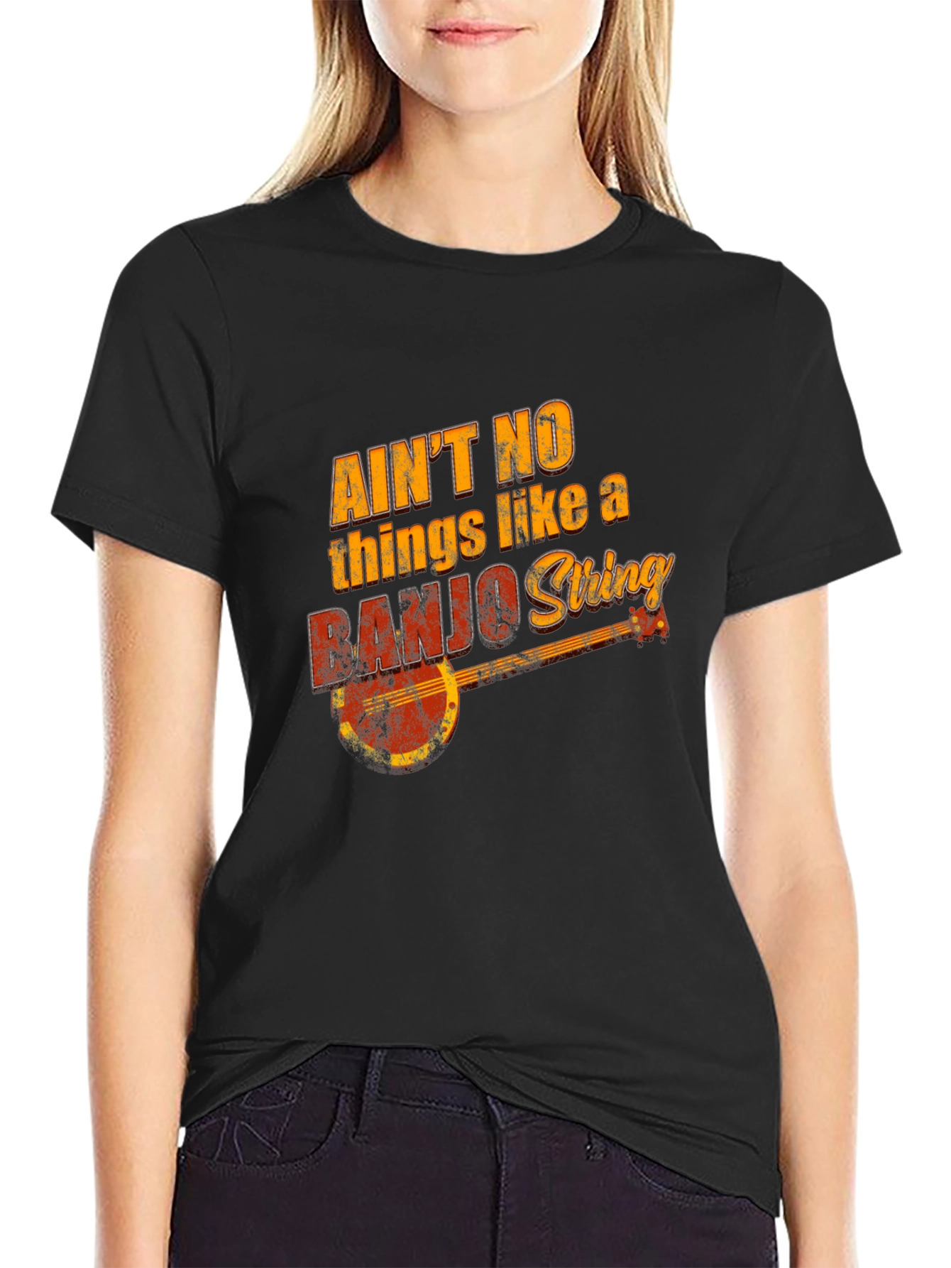 Aint No Things Like A Banjo String Graphic T-Shirt